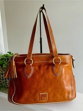 Dooney & Bourke Florentine Leather Edge Shopper Shoulder Tote